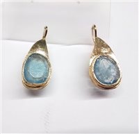 Pendientes Soprana Mujer ACQUAMARINA in Oro amarillo Acquamarina ORGAQ31X12